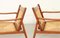 Rocking Chairs with Woven Straw, 1960s, Set of 2 4