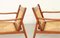 Rocking Chairs with Woven Straw, 1960s, Set of 2, Image 4