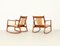 Rocking Chairs with Woven Straw, 1960s, Set of 2 11