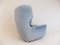 Blue Mohair Lounge Chairs by Carl Straub, 1960s, Set of 2 8