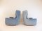 Blue Mohair Lounge Chairs by Carl Straub, 1960s, Set of 2, Image 2
