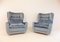 Blue Mohair Lounge Chairs by Carl Straub, 1960s, Set of 2 23