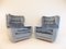 Fauteuils en Mohair Bleu par Carl Straub, 1960s, Set de 2 12