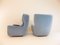 Blue Mohair Lounge Chairs by Carl Straub, 1960s, Set of 2 18