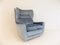 Blue Mohair Lounge Chairs by Carl Straub, 1960s, Set of 2 15