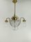 Viennese Chandelier with Hand Sanded Glass Shades, 1930s 3