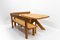 S35 & T35 Corner Dining Set in French Elm by Pierre Chapo, France, 1980s, Set of 3, Image 7