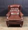 Antique Danish Leather Armchair, 1920s 10