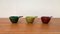 Mid-Century German Ceramic Bowls with Handle, 1960s, Set of 3 1