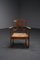 Decorative Armchair with Rush, 1930s, Image 2