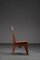 Kubistischer Beistellstuhl aus geschnitztem Holz, 1920er 3