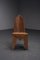 Kubistischer Beistellstuhl aus geschnitztem Holz, 1920er 2