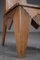 Kubistischer Beistellstuhl aus geschnitztem Holz, 1920er 7