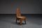 Kubistischer Beistellstuhl aus geschnitztem Holz, 1920er 1