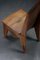 Kubistischer Beistellstuhl aus geschnitztem Holz, 1920er 12