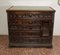 Carved Walnut Chest of Drawers, Late 1800s 1