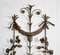 Wrought Iron Wall Sconce with Gold Leaf Decoration 8