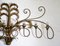 Aplique de pared de hierro forjado con hojas doradas y adornos de palmera, Imagen 7