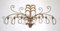 Wrought Iron Wall Sconce with Gilded Leaf and Palm Tree Decorations 1