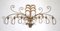 Wrought Iron Wall Sconce with Gilded Leaf and Palm Tree Decorations, Image 1