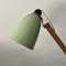 Lampe Maclamp Vintage Vert Pastel avec Bras en Bois, 1960s 3