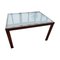 Mid-Century Satined Glass Extendable Dining Table 2