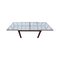Mid-Century Satined Glass Extendable Dining Table 9