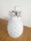 Vintage Pineapple White Ceramic Lamp in the style of Tommaso Barbi, Italy, 1970s 5
