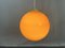 Space Age Orange Suspension Lamp, 1960s 4