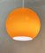 Space Age Orange Suspension Lamp, 1960s 8