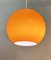 Space Age Orange Suspension Lamp, 1960s, Image 8