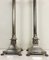 Corinthian Style Table Lamps in Nickel Plated Brass with Claw Feet, 1950s, Set of 2 8