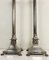 Corinthian Style Table Lamps in Nickel Plated Brass with Claw Feet, 1950s, Set of 2, Image 8