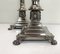 Corinthian Style Table Lamps in Nickel Plated Brass with Claw Feet, 1950s, Set of 2 9
