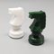 Green & White Chess Set in Volterra Alabaster, Italy, 1970s, Set of 33 9