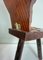Spanish Brutalist Tripod Birthing Chair with Goat Skin, 1960s, Image 13