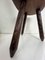 Spanish Brutalist Tripod Birthing Chair with Goat Skin, 1960s 11