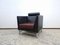 Black Leather Living Room Set by Ettore Sottsass for Knoll Inc. / Knoll International, Set of 2 6