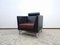 Mobilier de Salon en Cuir Noir par Ettore Sottsass pour Knoll Inc. / Knoll International, Set de 2 6