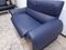 2-Seater FSM Leather Sofa Leather Sofa in Blue from De Sede, 2011 5