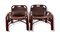 Leather & Bamboo Chairs by Tito Agnoli, 1960s, Set of 2, Image 9