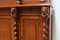 Renaissance French Bookcase Cabinet in Barley Twist Oak 1870s 10