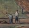 Emile Bressler, Paysans laborant la terre, 1909, Huile sur Toile, Encadrée 4
