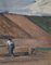 Emile Bressler, Paysans laborant la terre, 1909, Huile sur Toile, Encadrée 5