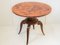 Mid-Century French Side Table in Walnut Marquetry & Oak, 1950s, Image 1