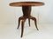Mid-Century French Side Table in Walnut Marquetry & Oak, 1950s 3