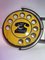 Italian Double-Sided Yellow Enamel Metal Telephone Sign, 1960s, Image 3