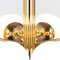 10 Arm Brass Chandelier from Kaiser Leuchten, Germany, 1970s, Image 6