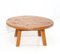 Mid-Century Modern Brutalist Round Coffee Table in Oak, 1960s 2