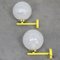 Vintage Wall Lights in Yellow, 1970s, Set of 2 1